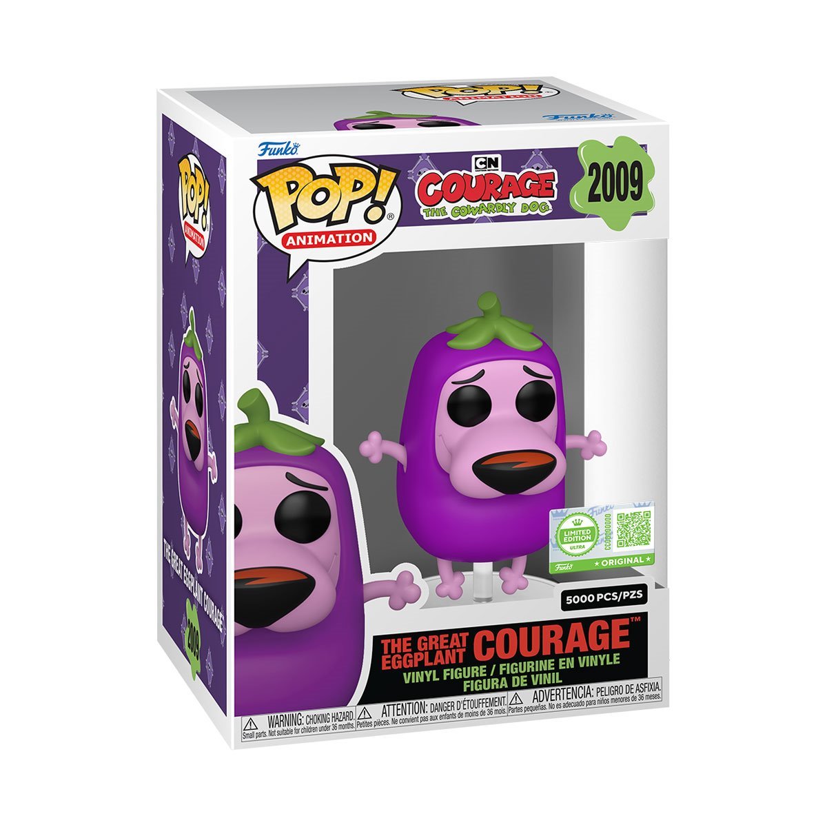 Courage the Cowardly Dog: The Great Eggplant Funko Pop! Vinyl Figure #2009 (Entertainment Earth Exclusive)