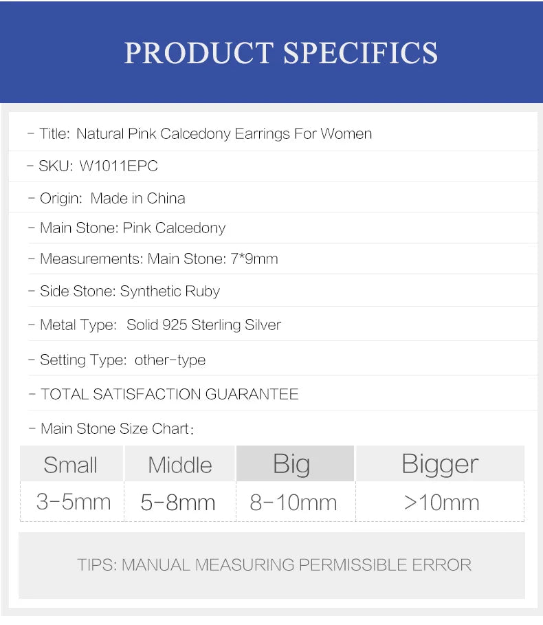 GEM'S BALLET Natural Pink Calcedony Earrings 925 Sterling Silver Gemstone Drop Earrings For Women Wedding Fine Jewelry