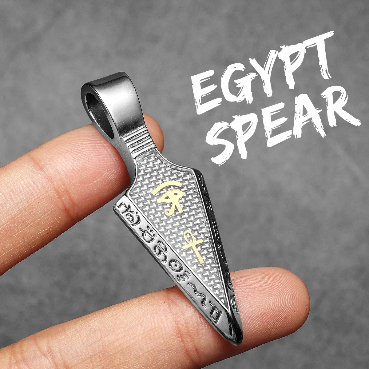 The Eye oOf Horu Spear Stainless Steel Men Necklaces Pendant Chain For Women Fashion New in Jewelry Gifts Wholesale Dropshiping