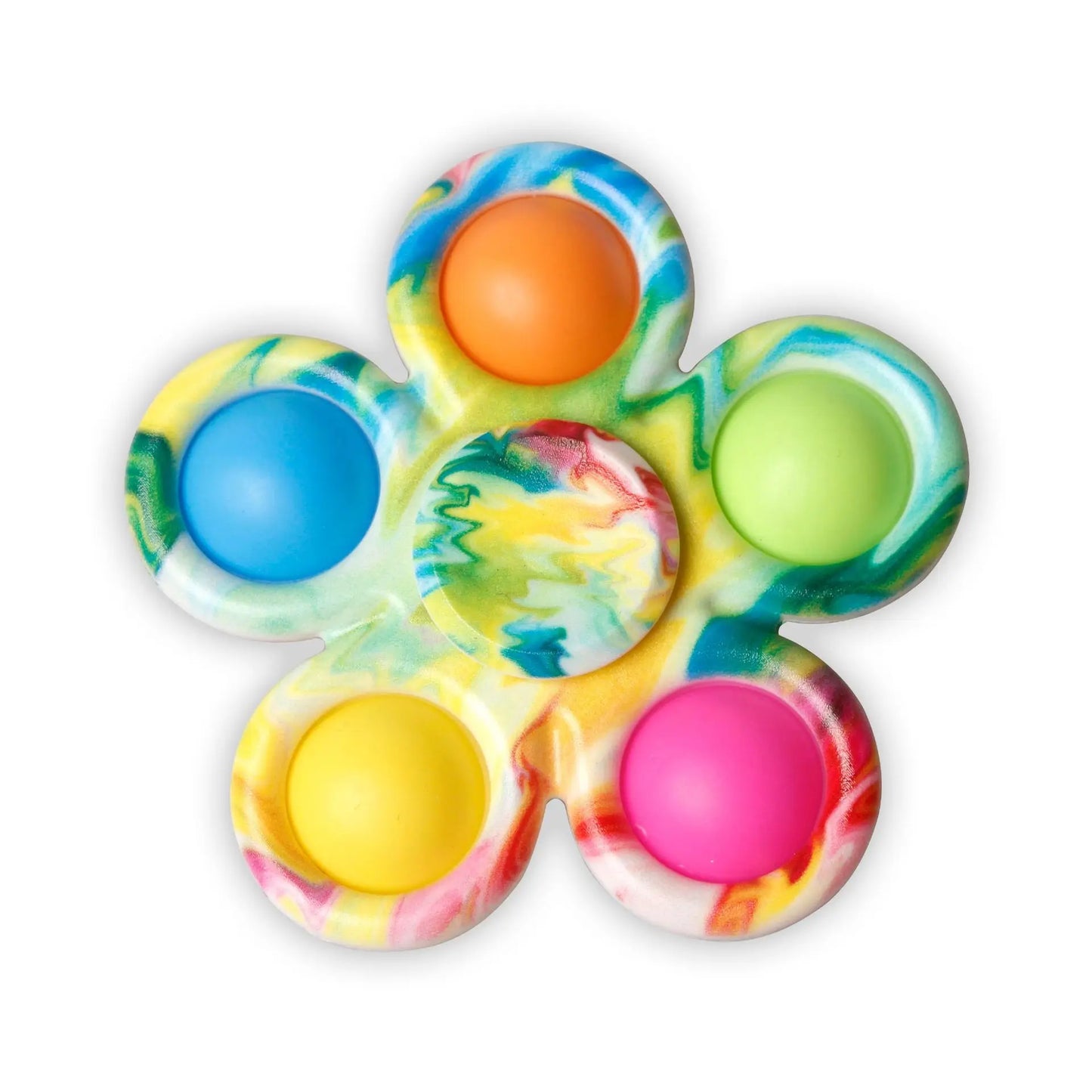 Tie Dye Simple Fidget Spinner Pops Finger Toys Push Bubble Hand Spinner For ADHD Anxiety Stress Relief Sensory Gifs For Kids
