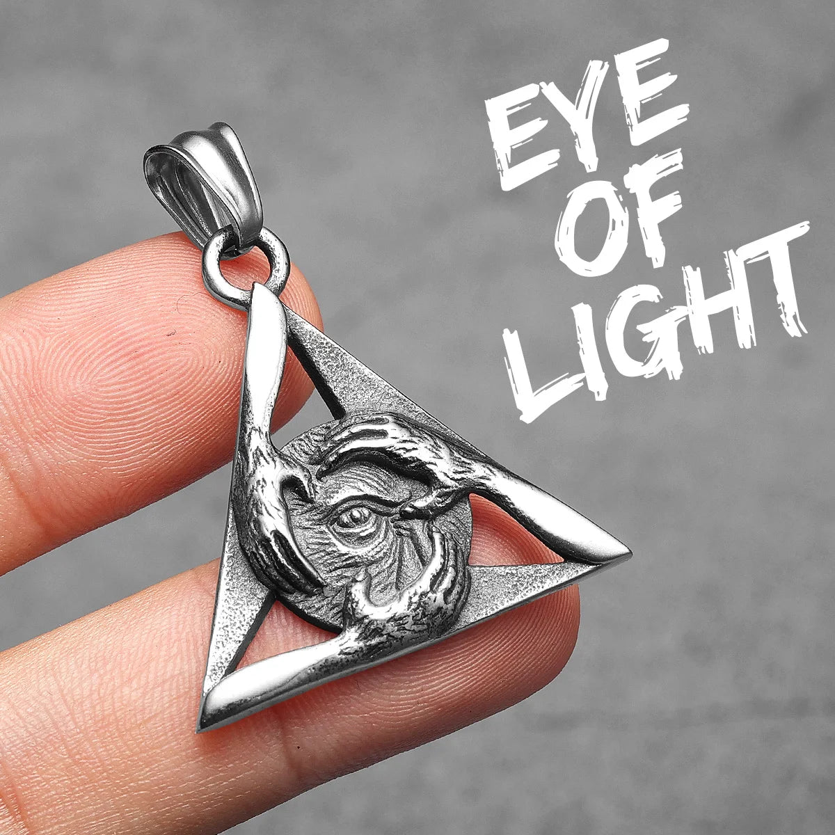 Freemasonry Eye of Light Stainless Steel Men Necklaces Pendant Chain Punk For Women Fashion Jewelry Gifts Wholesale Dropshiping