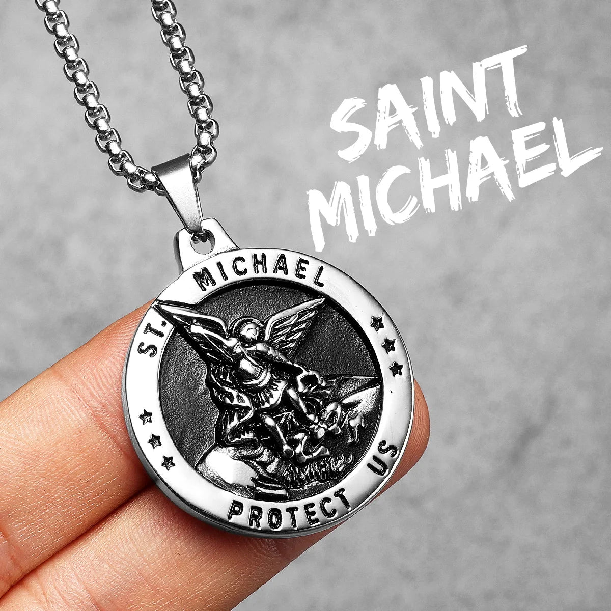 Angel Wing Cross Jesus Masonic Amulet Stainless Steel Men Necklaces Pendant Chains New For Women Fashion Jewelry Gifts Wholesale