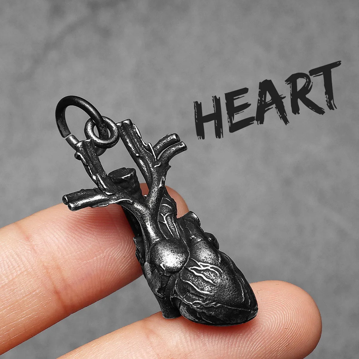 Retro Heart Model Stainless Steel Men Necklaces Pendant Chain Punk for Women Fashion Trendy Jewelry Gifts Wholesale Dropshiping