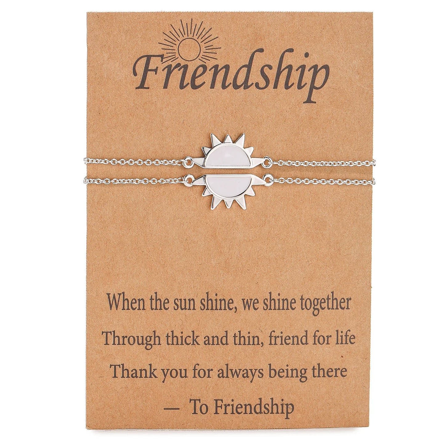 Stainless steel sun bracelet, round plaque, engraved gold chain, Christmas gift, birthday gift, couple gift