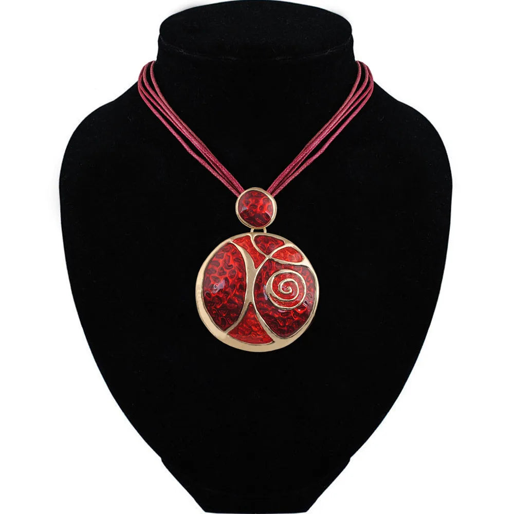 Pendant Necklace for Women Enamel Party Steampunk Style Jewelry