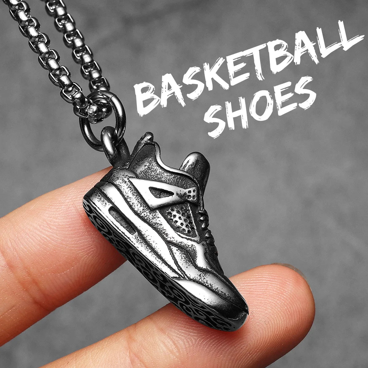 Basketball Shoes Stainless Steel Men Necklaces Pendant Chain Punk For Women Fashion New In Jewelry Gifts Wholesale Dropshiping