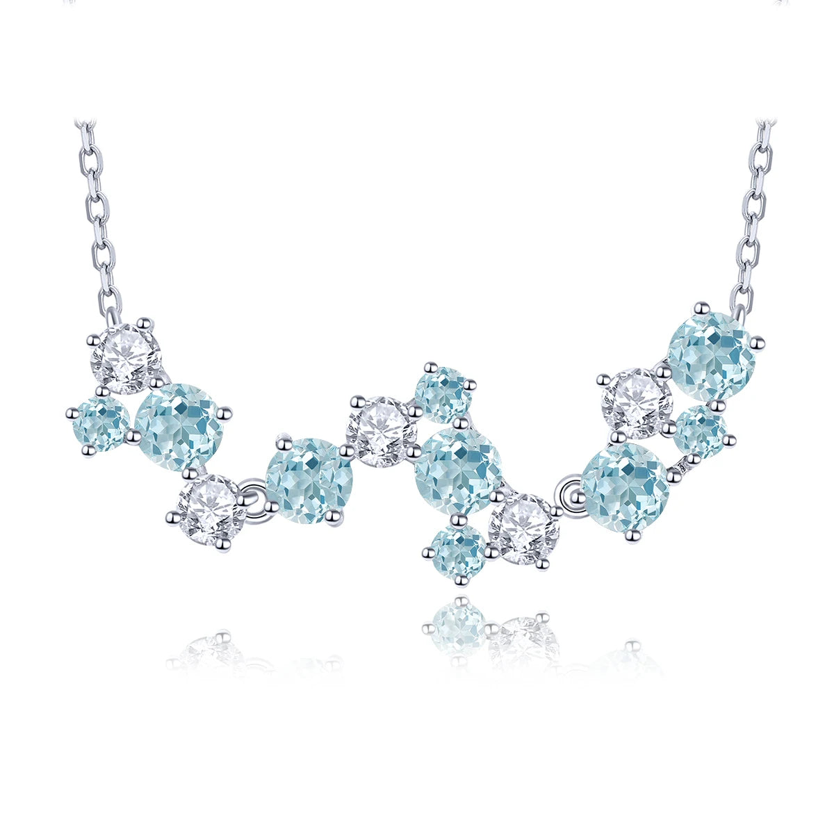 Natural Peridot Sterling Silver Necklace Pendant 3.2 Carats Genuine Birthstone Women Necklace Romantic Fine Jewelry Gifts