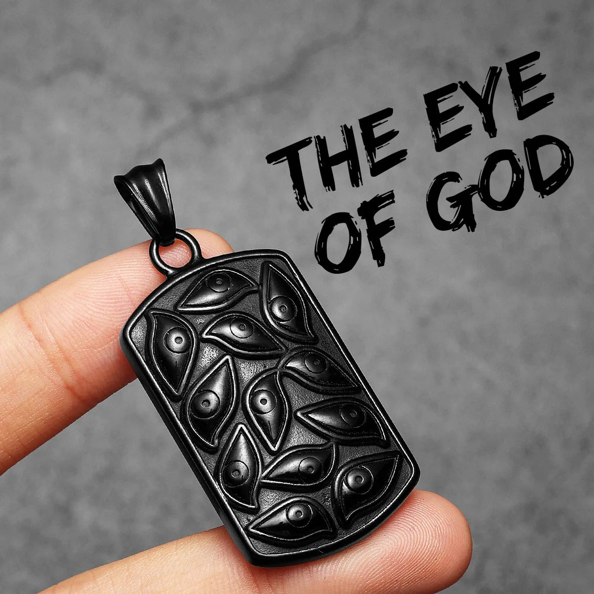 The Eye of God Unique Stainless Steel Men Necklaces Pendant Chain Punk For Women Fashion Jewelry Gifts Wholesale Dropshiping