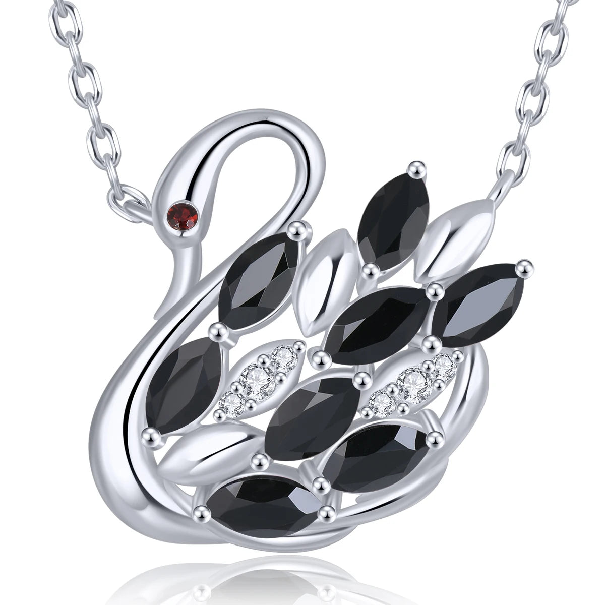 Natural Tanzanite Solid Sterling Silver Necklace Pendants 1.2 Carats Genuine Gemstone Women Elegant Exquisite Fine Jewelrys