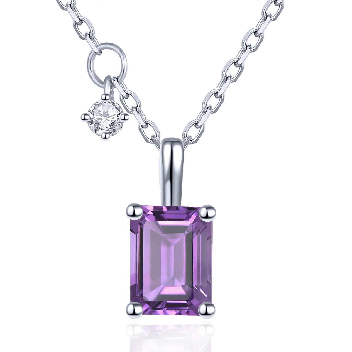 Natural Mozambique Red Garnet Sterling Silver Pendant 1.8 Carats Bright Color Gemstone Classic Fine Jewelry S925 Original Design