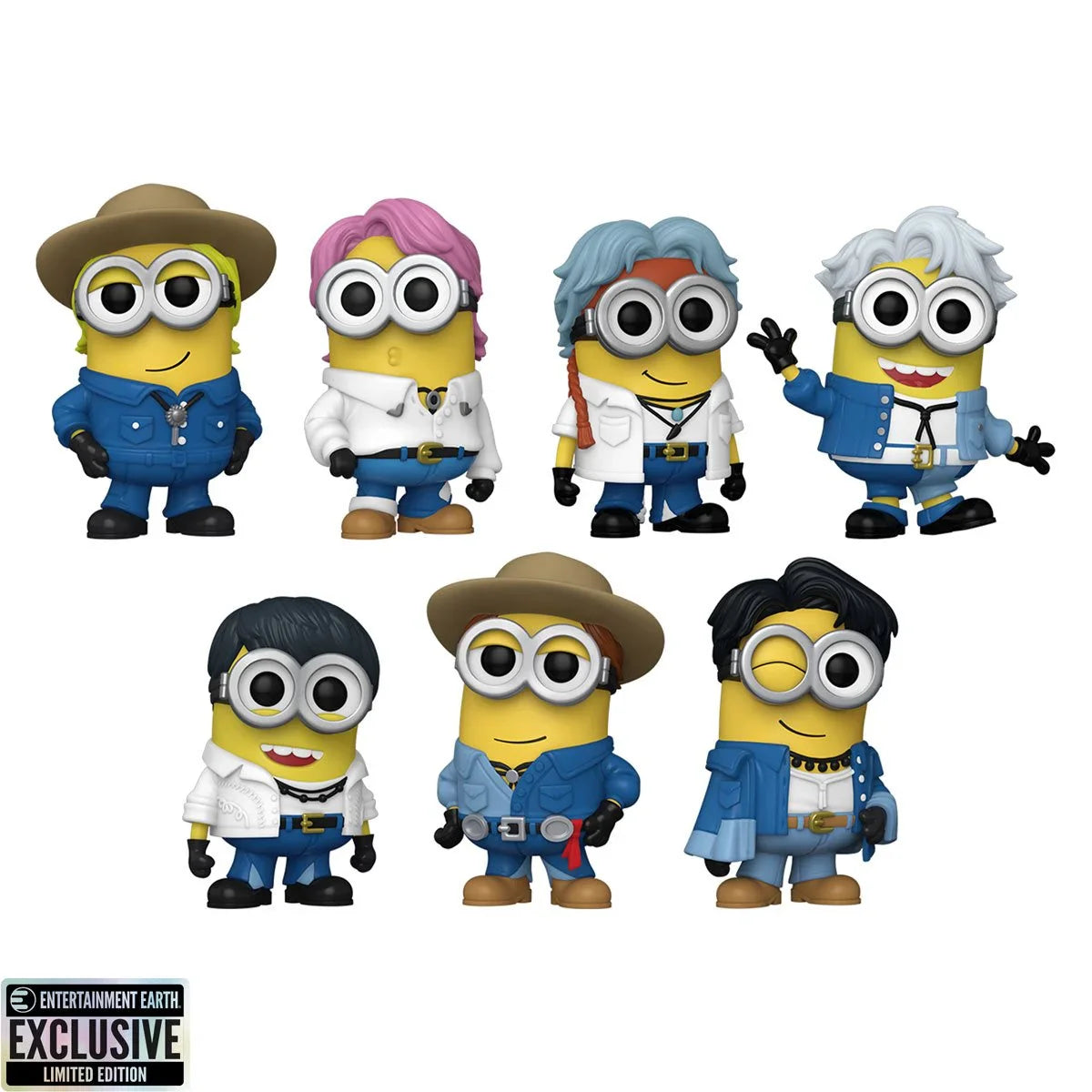 *Not Mint* - Despicable Me 4 Minions x BTS Funko Pop! Vinyl Figure 7-Pack - Entertainment Earth Exclusive
