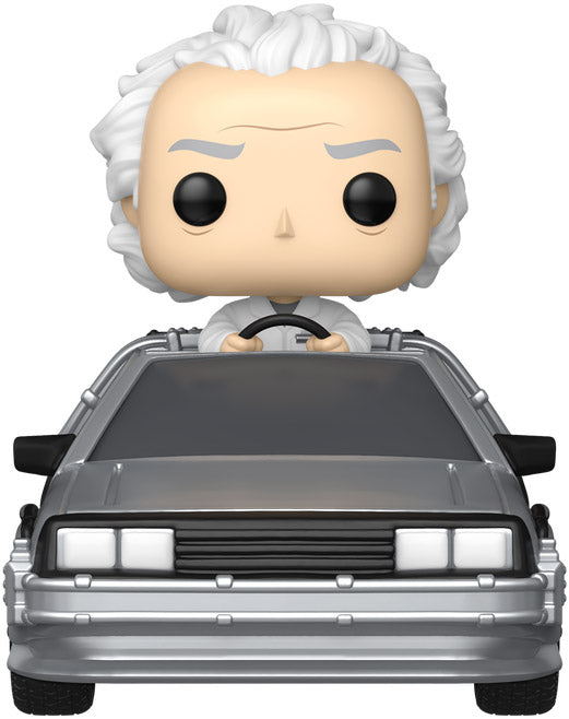 Funko POP! Rides Deluxe: Back to the Future Doc with Time Machine [PRE-ORDER: Distributor delayed delivery until October 2025!]