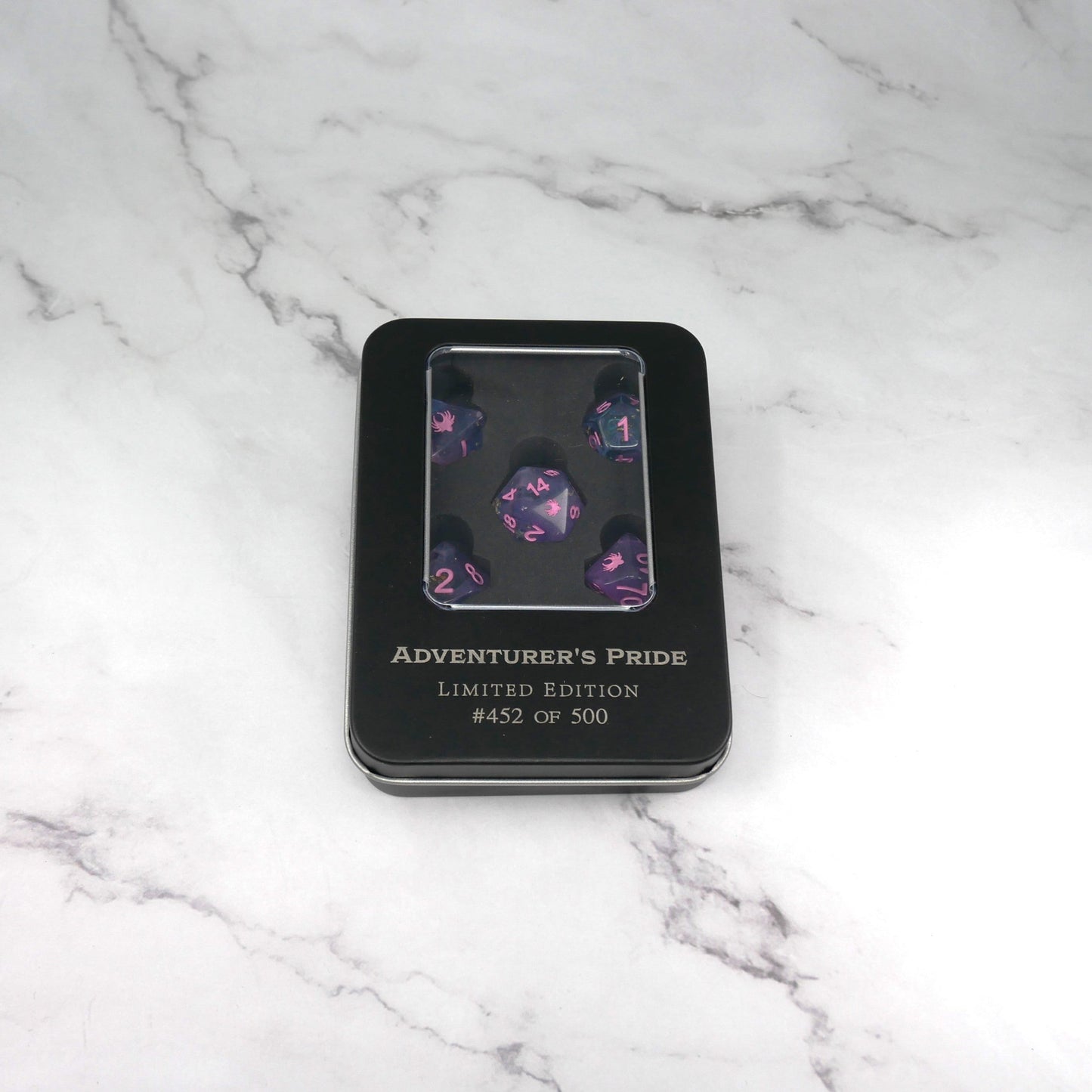 Adventurer's Pride - 7 Piece DnD Dice Set | Limited Edition RPG Gaming Dice