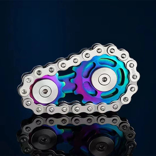 Metal Hand Spinner Chain Gear Metal Fidget Spinner Adult EDC Fidget Toys Focus ADHD Tool Office Stress Relief Toys Corlorful