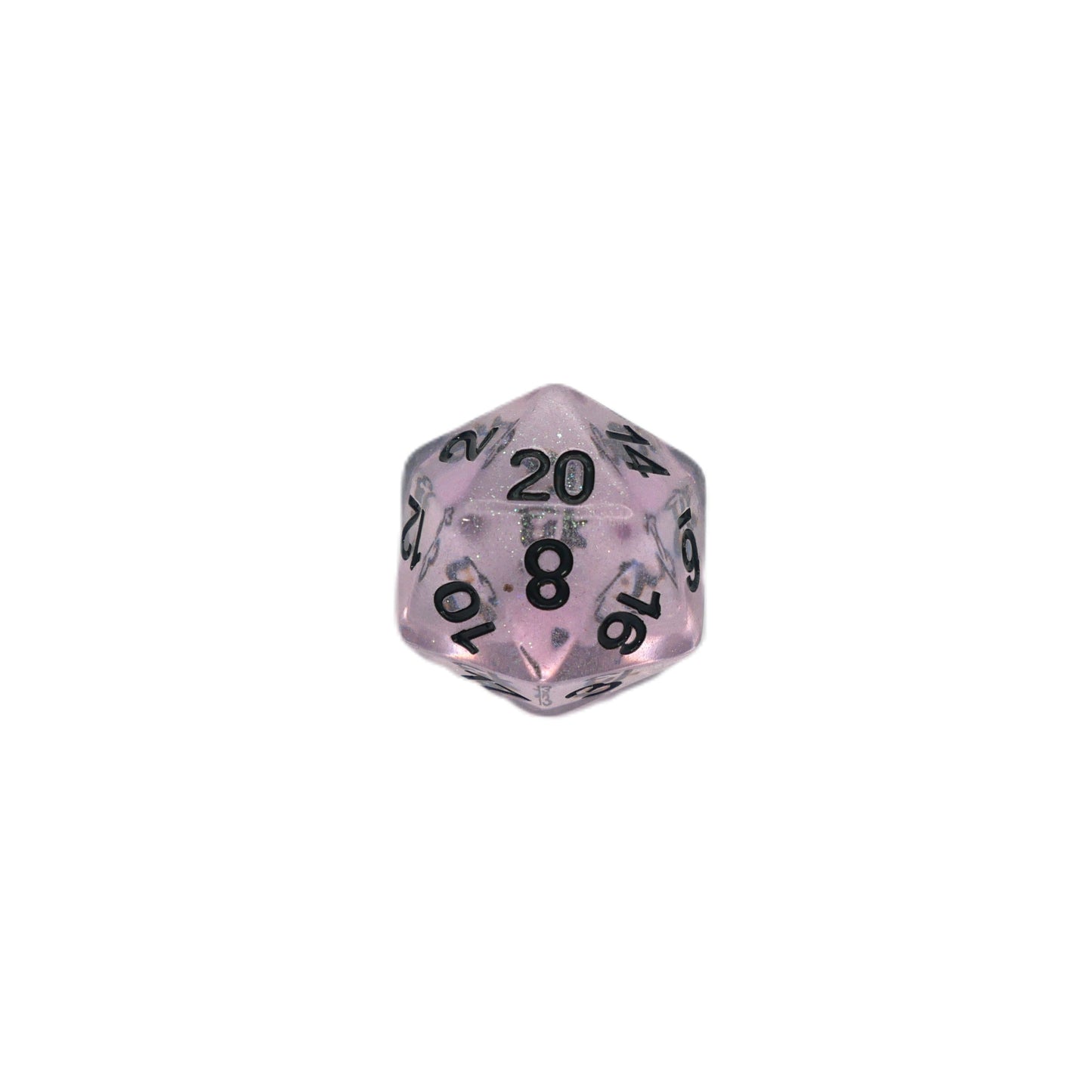 Frozen Blossom - 7 Piece DnD Dice Set | Acrylic RPG Gaming Dice