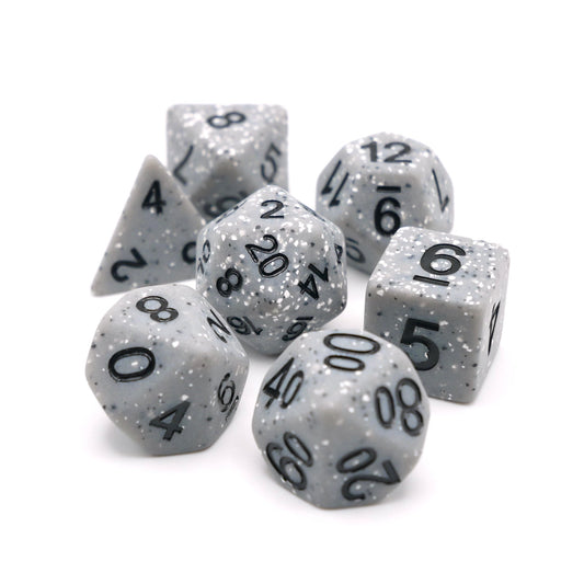 Granite Malphite - 7 Piece DnD Dice Set | Acrylic RPG Gaming Dice