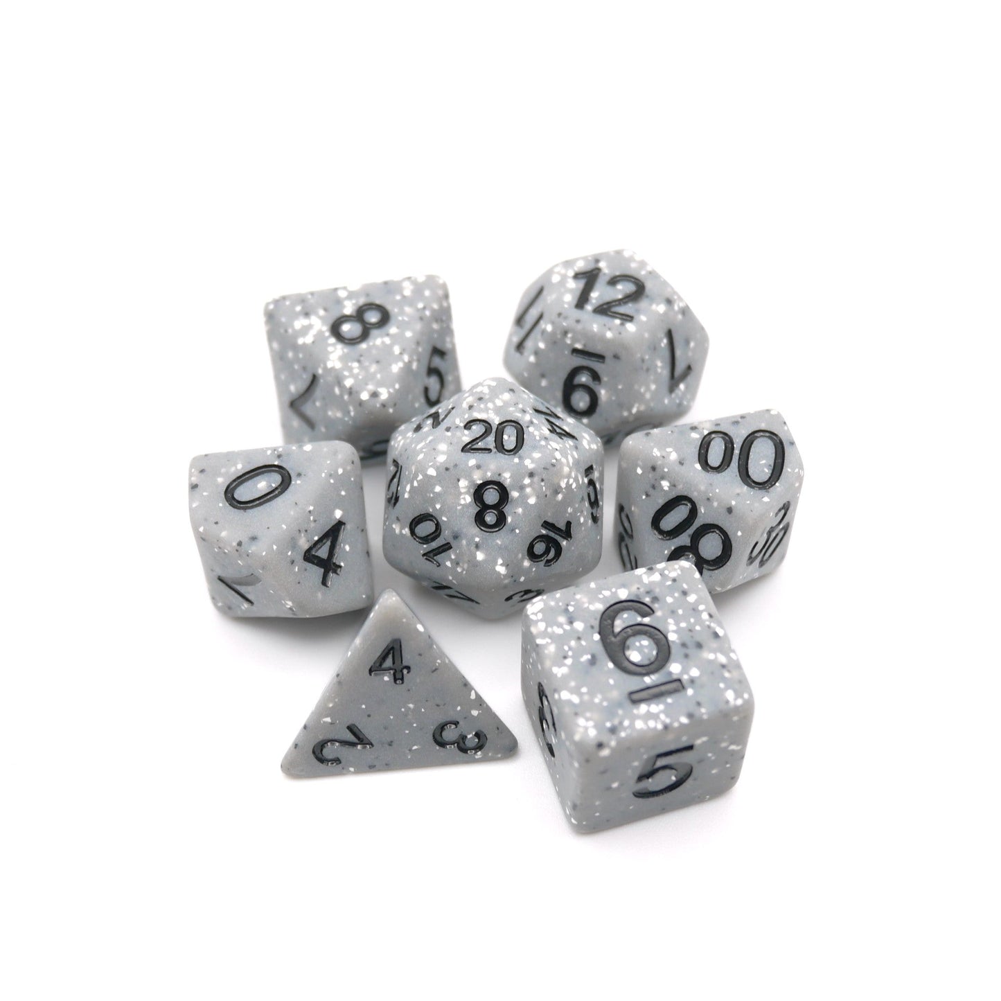 Granite Malphite - 7 Piece DnD Dice Set | Acrylic RPG Gaming Dice