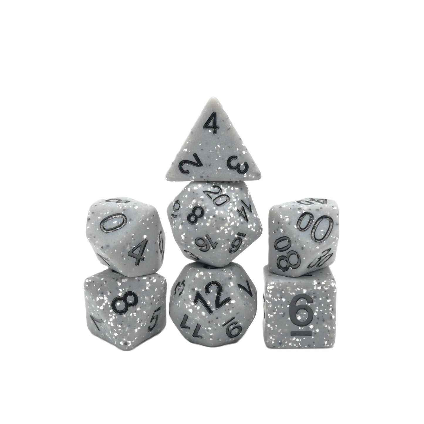 Granite Malphite - 7 Piece DnD Dice Set | Acrylic RPG Gaming Dice