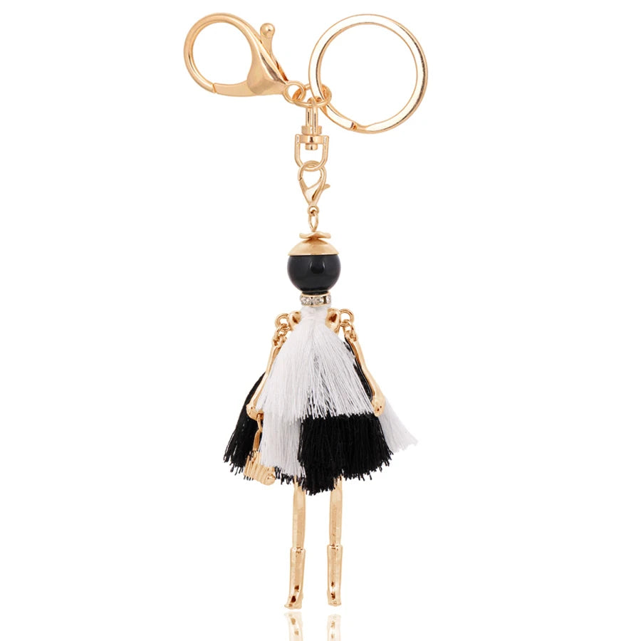 Women Keychain for Lady 2022 New Statement Charm Metal Key Chain Jewelry Cute Gift Female Bag Pendant Trendy Key Ring Wholesale KE 2035