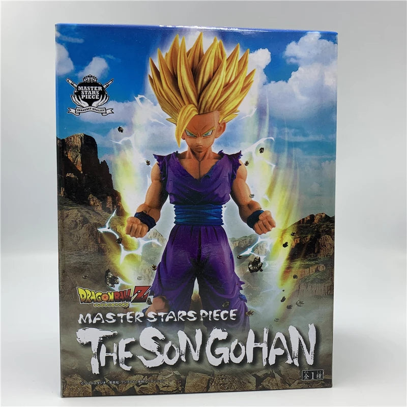 FigureCrazy Dragon Ball Z Figure Son Gohan Super Saiyan 2 Gold Hair Anime PVC Figure DBZ Gohan Awakening Soldiers Fighting Cell Real Boxed