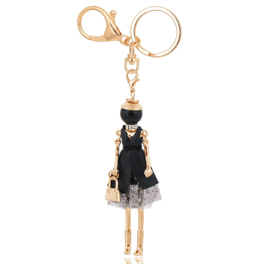 Women Keychain for Lady 2022 New Statement Charm Metal Key Chain Jewelry Cute Gift Female Bag Pendant Trendy Key Ring Wholesale KE 2041