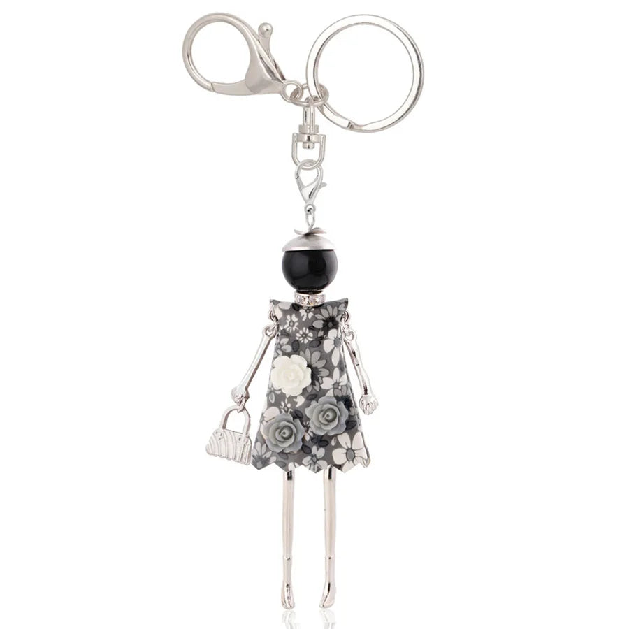Women Keychain for Lady 2022 New Statement Charm Metal Key Chain Jewelry Cute Gift Female Bag Pendant Trendy Key Ring Wholesale KE 2002