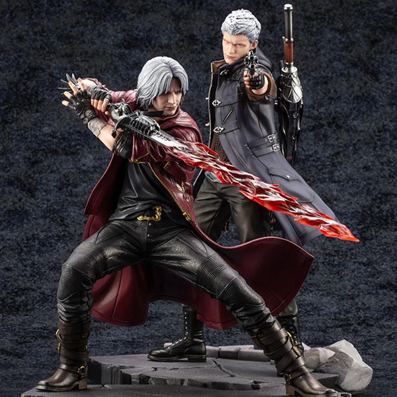 28cm Devil DANTE May Cry NERO Statue Action Figure PVC Model Collection Toy For Friend Gifts NERO With Box