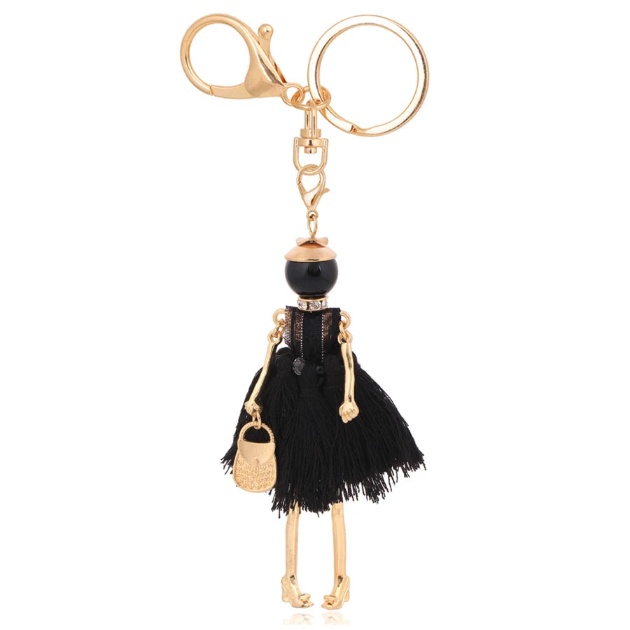 Women Keychain for Lady 2022 New Statement Charm Metal Key Chain Jewelry Cute Gift Female Bag Pendant Trendy Key Ring Wholesale KE 2040