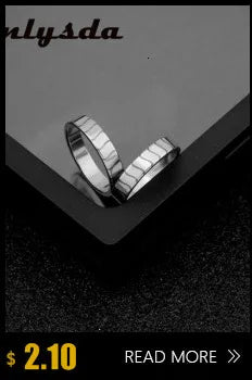 Onlysda Viking Gothic Stainless Steel Geometry Ring Men Wedding Rings Womens Band  Jewelry Gift