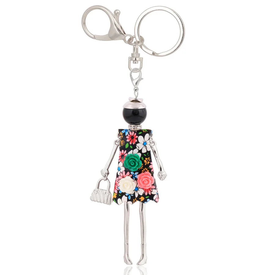 Women Keychain for Lady 2022 New Statement Charm Metal Key Chain Jewelry Cute Gift Female Bag Pendant Trendy Key Ring Wholesale KE 2022