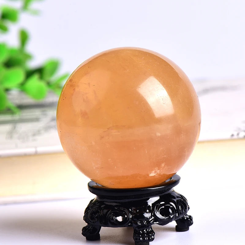1PC Natural Dream Amethyst Ball Polished Globe Massaging Ball Reiki Healing Stone Home Decoration Exquisite Gifts Souvenirs Gift calcite