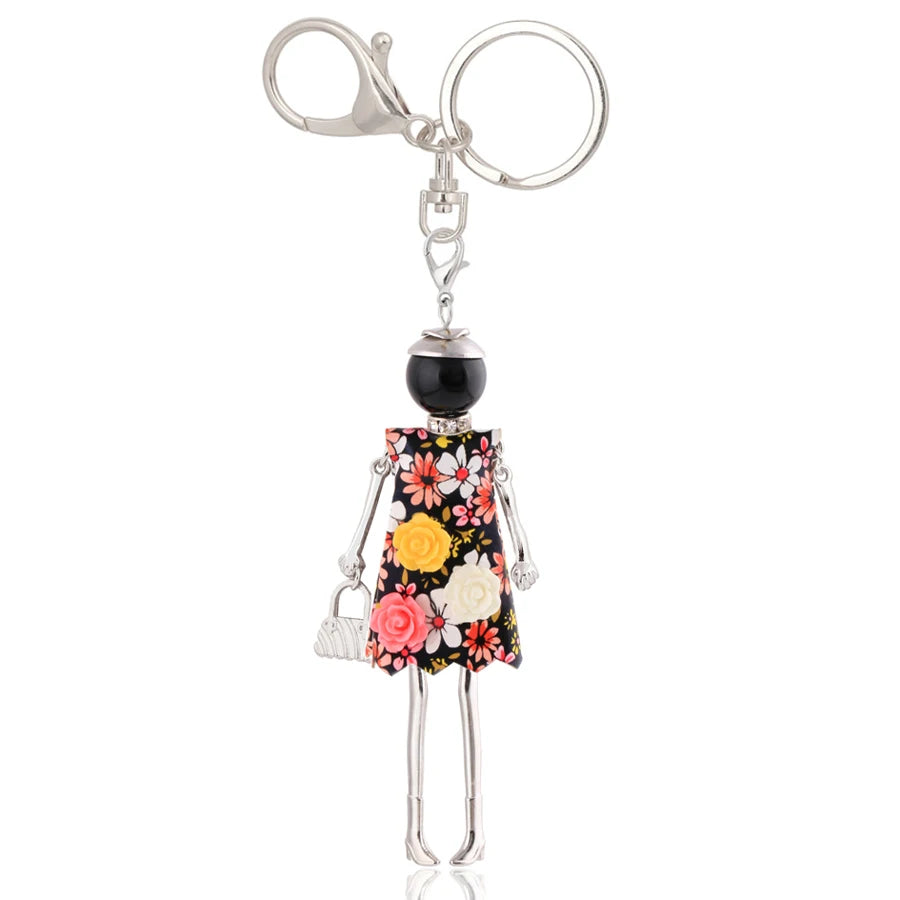 Women Keychain for Lady 2022 New Statement Charm Metal Key Chain Jewelry Cute Gift Female Bag Pendant Trendy Key Ring Wholesale KE 2023