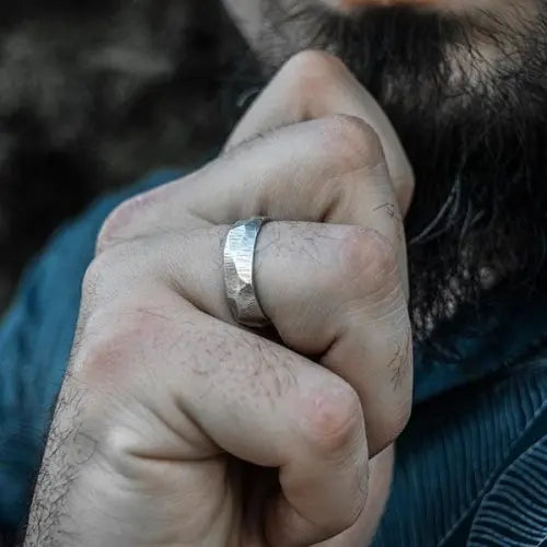 Onlysda Viking Gothic Stainless Steel Geometry Ring Men Wedding Rings Womens Band  Jewelry Gift