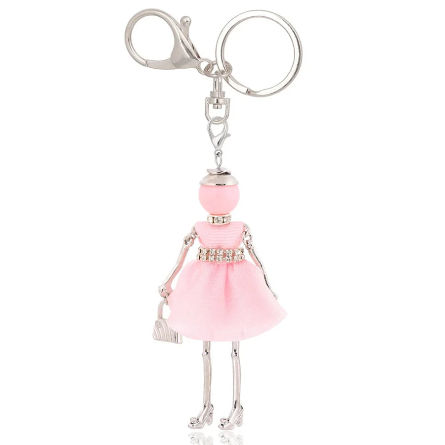 Women Keychain for Lady 2022 New Statement Charm Metal Key Chain Jewelry Cute Gift Female Bag Pendant Trendy Key Ring Wholesale KE 2027