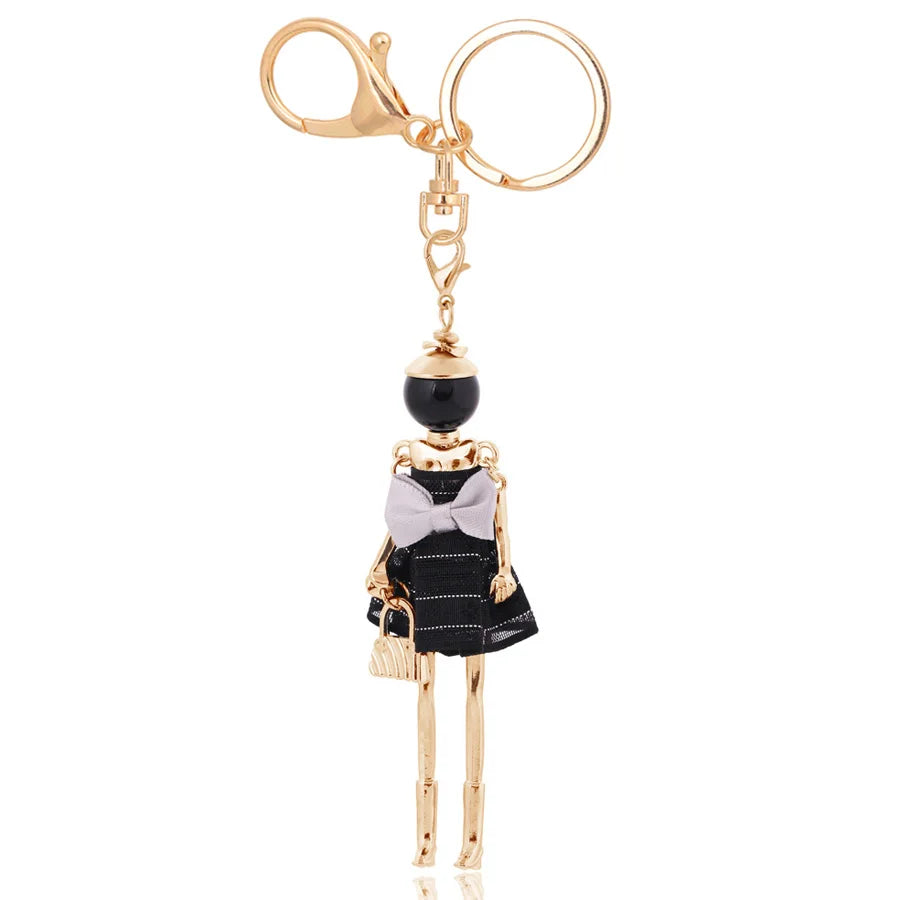 Women Keychain for Lady 2022 New Statement Charm Metal Key Chain Jewelry Cute Gift Female Bag Pendant Trendy Key Ring Wholesale KE 2046