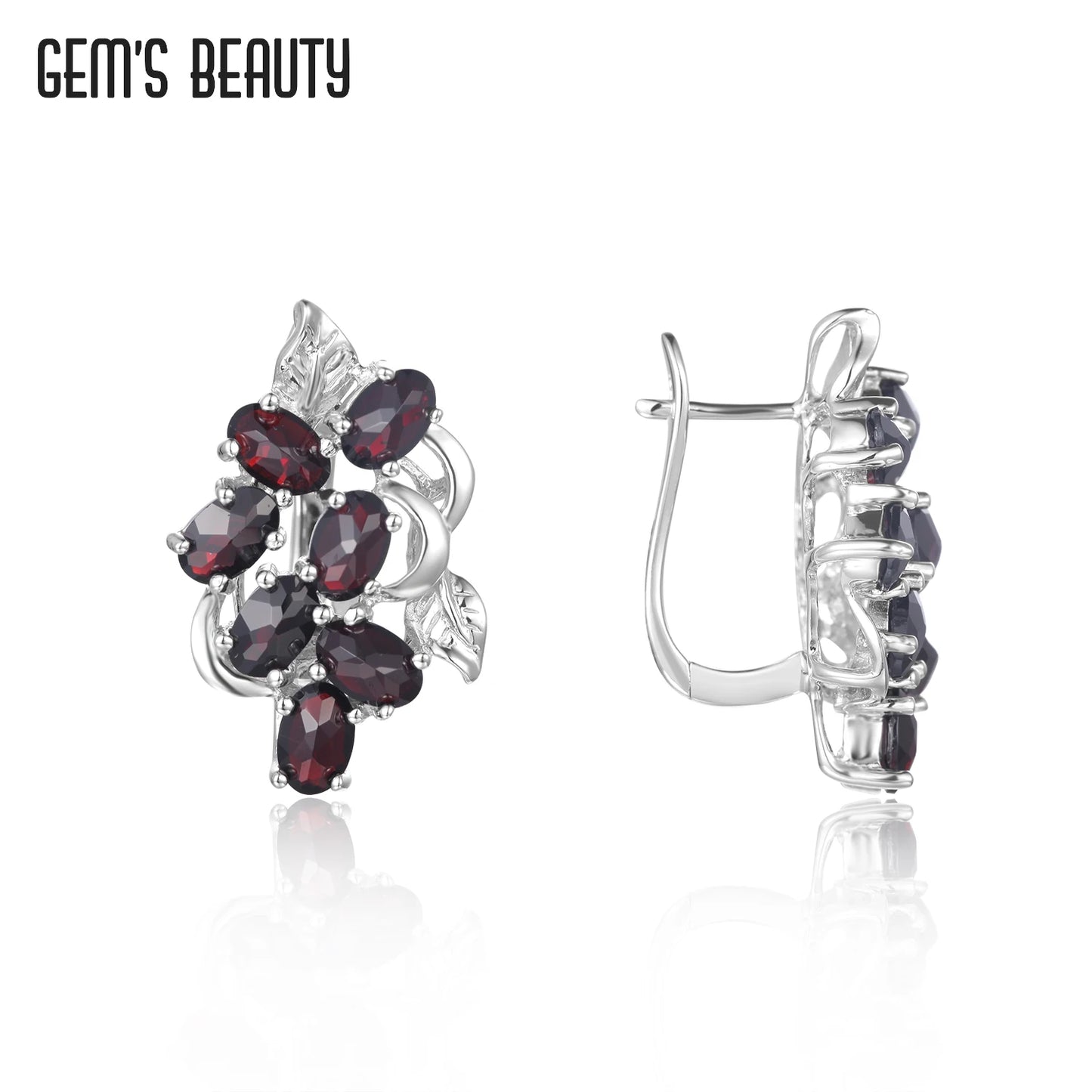 Gem's Beauty Drop Earrings For Women 925 Silver Sterling Birthstone Drop Earrings Modern Luxury Style Fine Jewelry