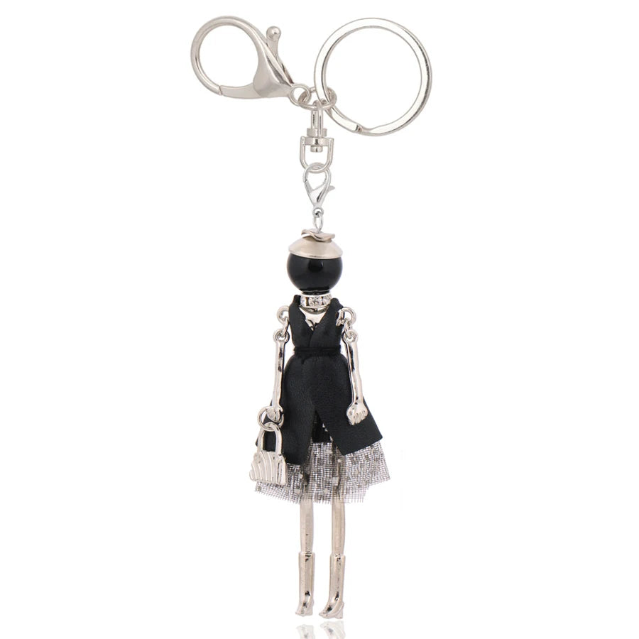 Women Keychain for Lady 2022 New Statement Charm Metal Key Chain Jewelry Cute Gift Female Bag Pendant Trendy Key Ring Wholesale KE 2053