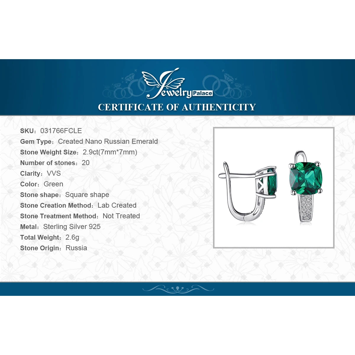 JewelryPalace Simulated Green Emerald Created Ruby Sapphire 925 Sterling Silver Hoop Earrings for Women Gemstones Huggie Earings