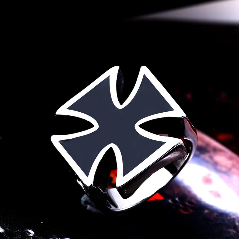 Beier new store 316L Stainless Steel ring top quality World War II Iron German Cross Man's  fashion Jewelry LLBR8-220R