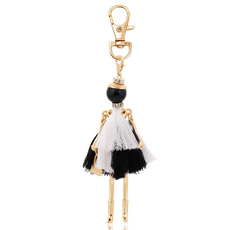Fashion Keychain For Women Charm Key Chain Bag Pendant Holder Jewelry Handmade Girl Gift Jewelry 0002-4