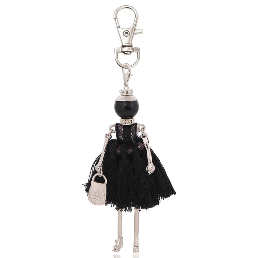 Fashion Keychain For Women Charm Key Chain Bag Pendant Holder Jewelry Handmade Girl Gift Jewelry 0002-2