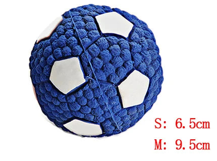 HOOPET Pet Dog Toy Balls Squeak Puppy Toys Interesting Tennis Football Tooth Cleaning Toys for Dogs football