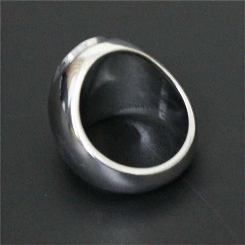 Man Ring 316L Stainless Steel Polishing Biker Style Ring