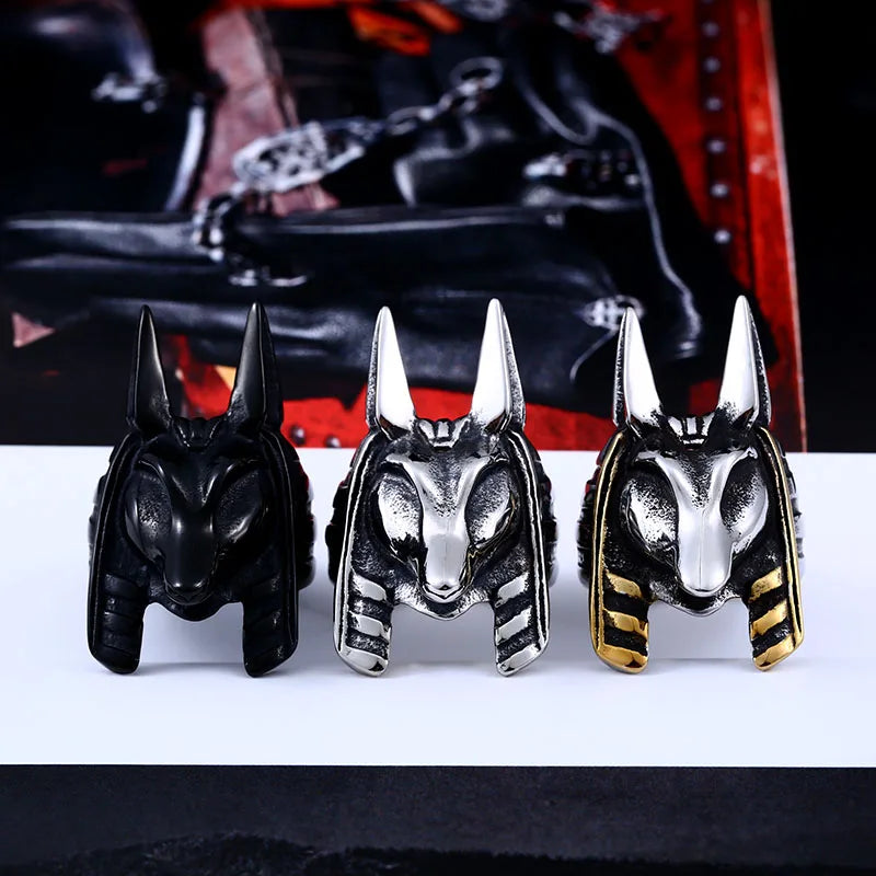 Beier  316L  Stainless Steel ring  The Kaen Chronicles new arrival  Anubis ring for men Fashion Jewelry  LLBR8-363R