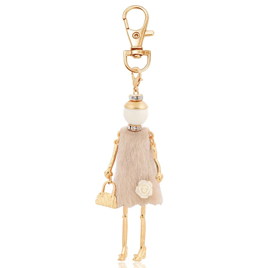 Fashion Keychain For Women Charm Key Chain Bag Pendant Holder Jewelry Handmade Girl Gift Jewelry 0002-3
