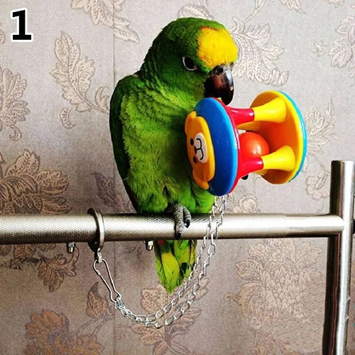 Cute Pet Bird Plastic Chew Ball Chain Cage Toy for Parrot Cockatiel Parakeet 1