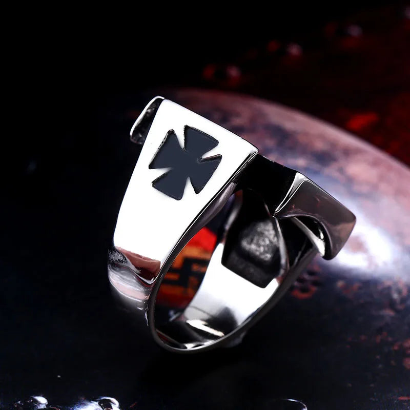 Beier new store 316L Stainless Steel ring top quality World War II Iron German Cross Man's  fashion Jewelry LLBR8-220R