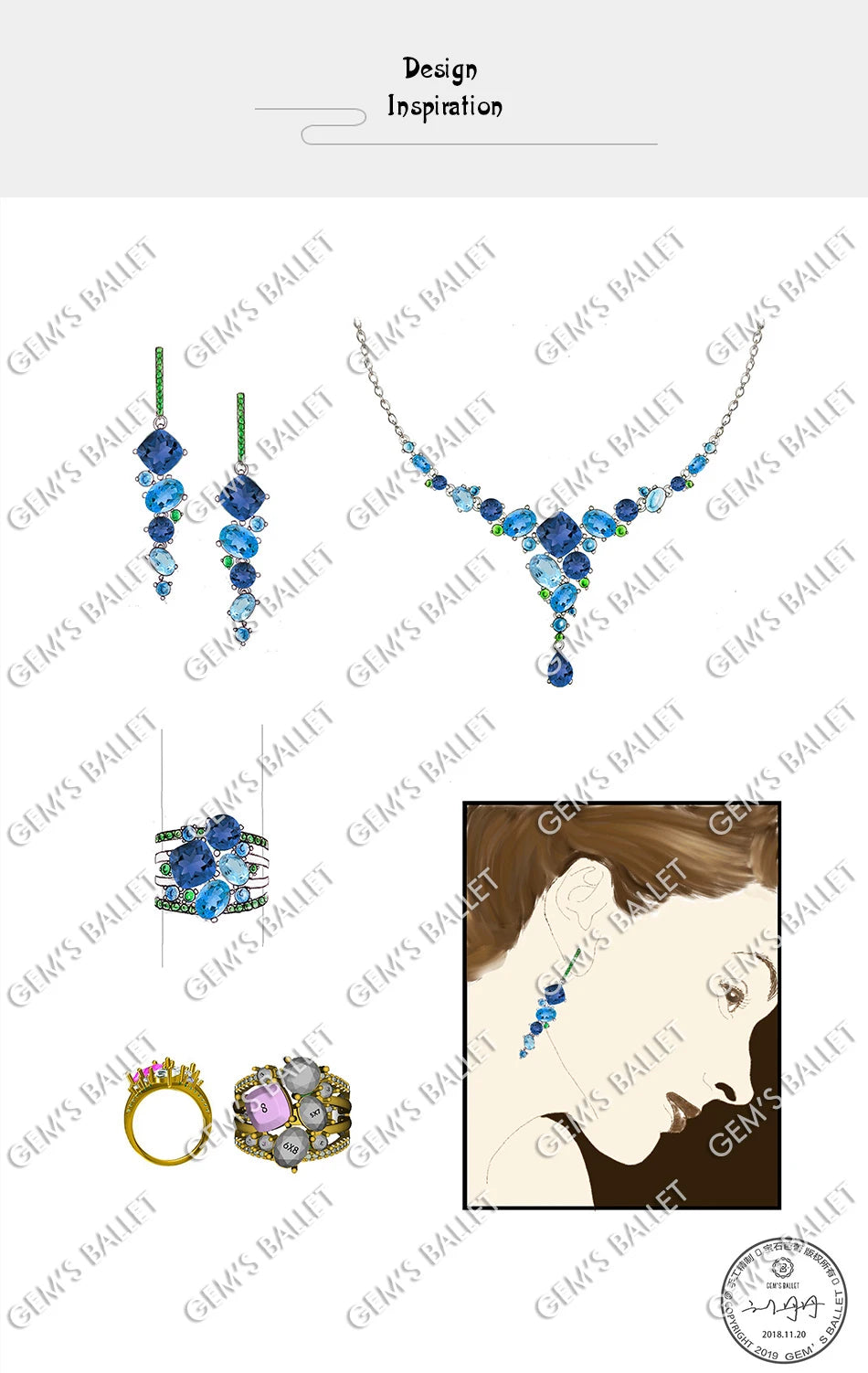 Anillo de plata de ley 925 con topacio de cuarzo místico natural de GEM'S BALLET, anillos llamativos para mujer, bisutería de boda