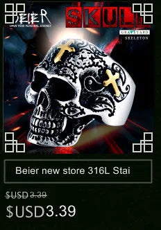 Beier Polished Stainless Steel ring Band Biker Men's ring a coat of arms of the Russian Signet Ring Fashion Jewelry