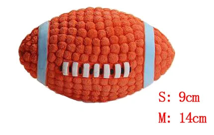 HOOPET Pet Dog Toy Balls Squeak Puppy Toys Interesting Tennis Football Tooth Cleaning Toys for Dogs rugby